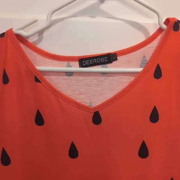 Pink and Black Sleeveless Scoop Neck Midi Sundress - Picture 2 of 8